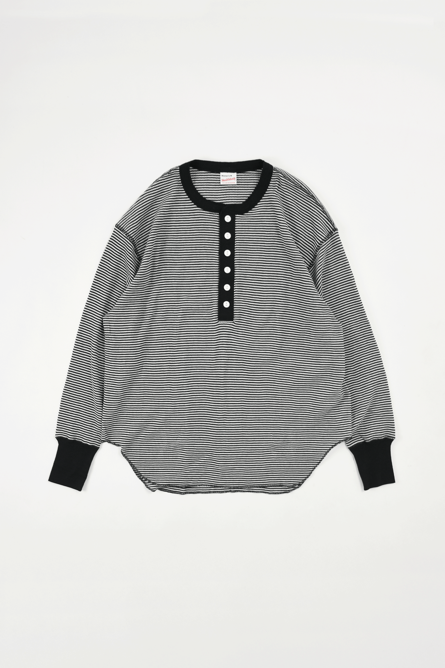 Basic Waffle Hem Round Henley