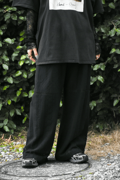 Patchwork lace pants