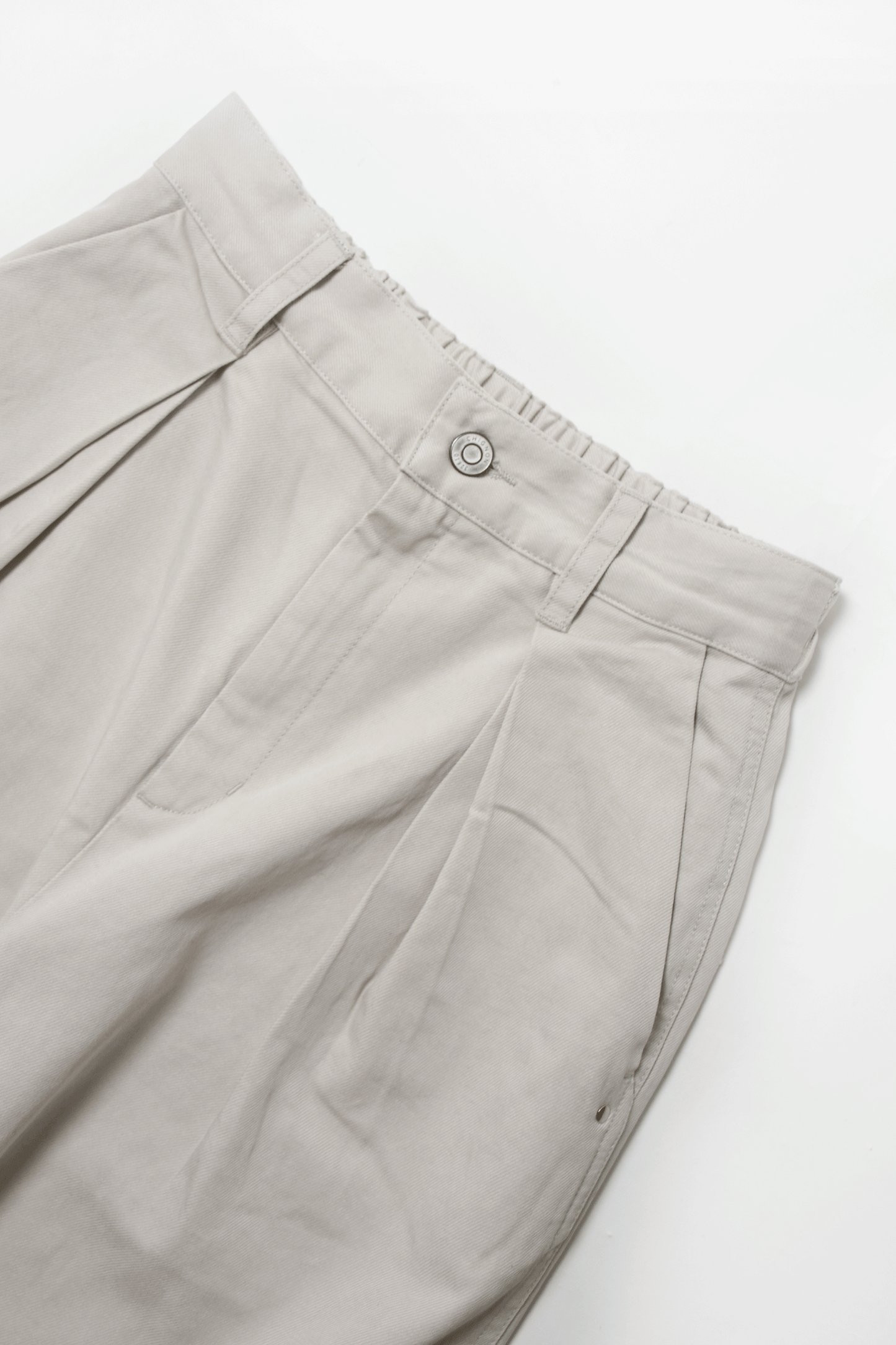 High-waisted washed pants