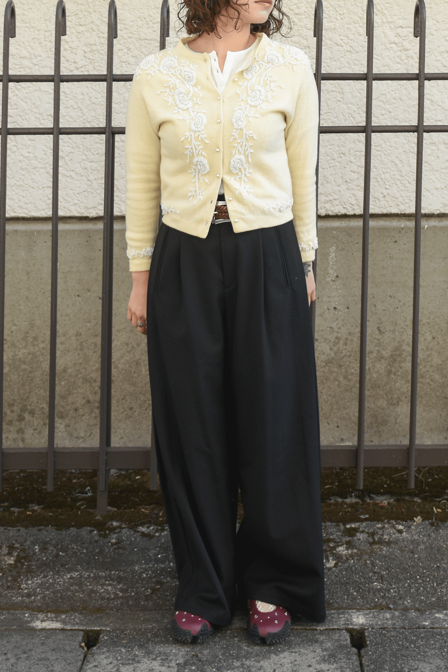 Antique beaded cardigan