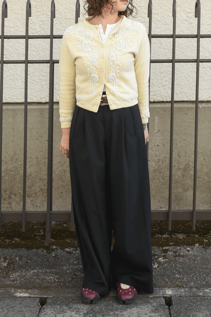 Antique beaded cardigan