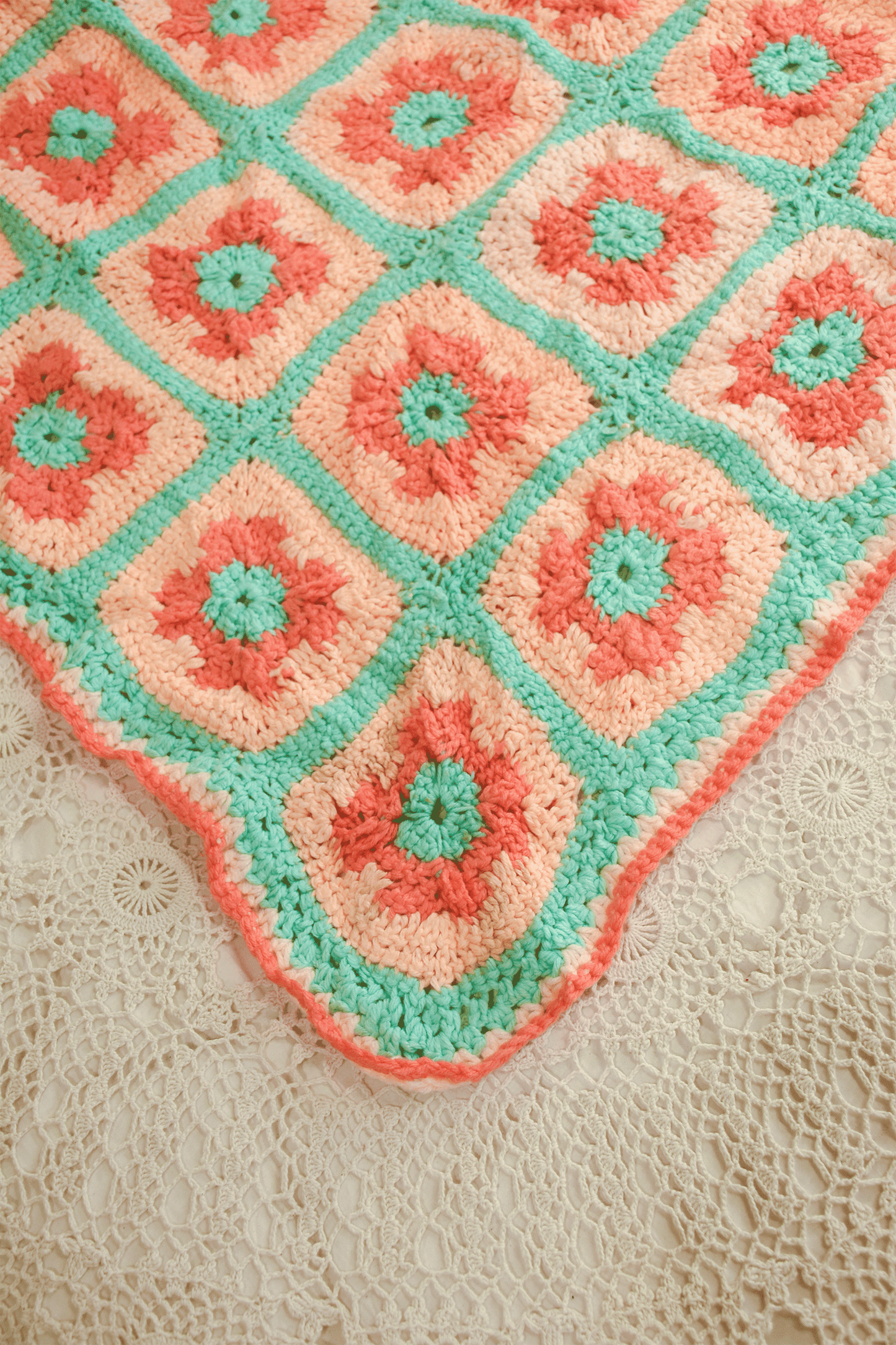 Vintage Crochet Rug No.7