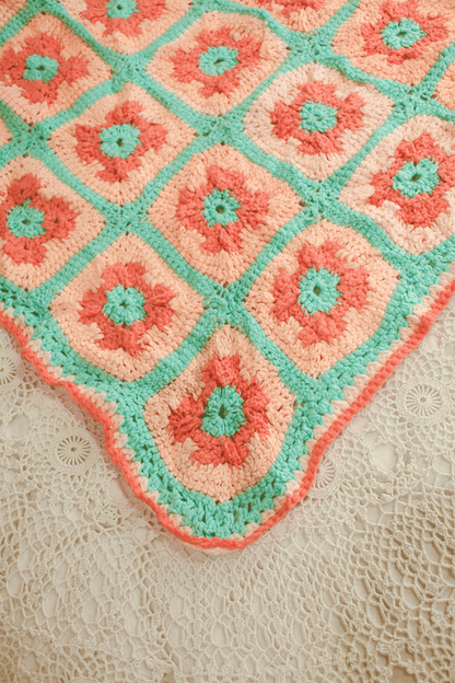 Vintage Crochet Rug No.7