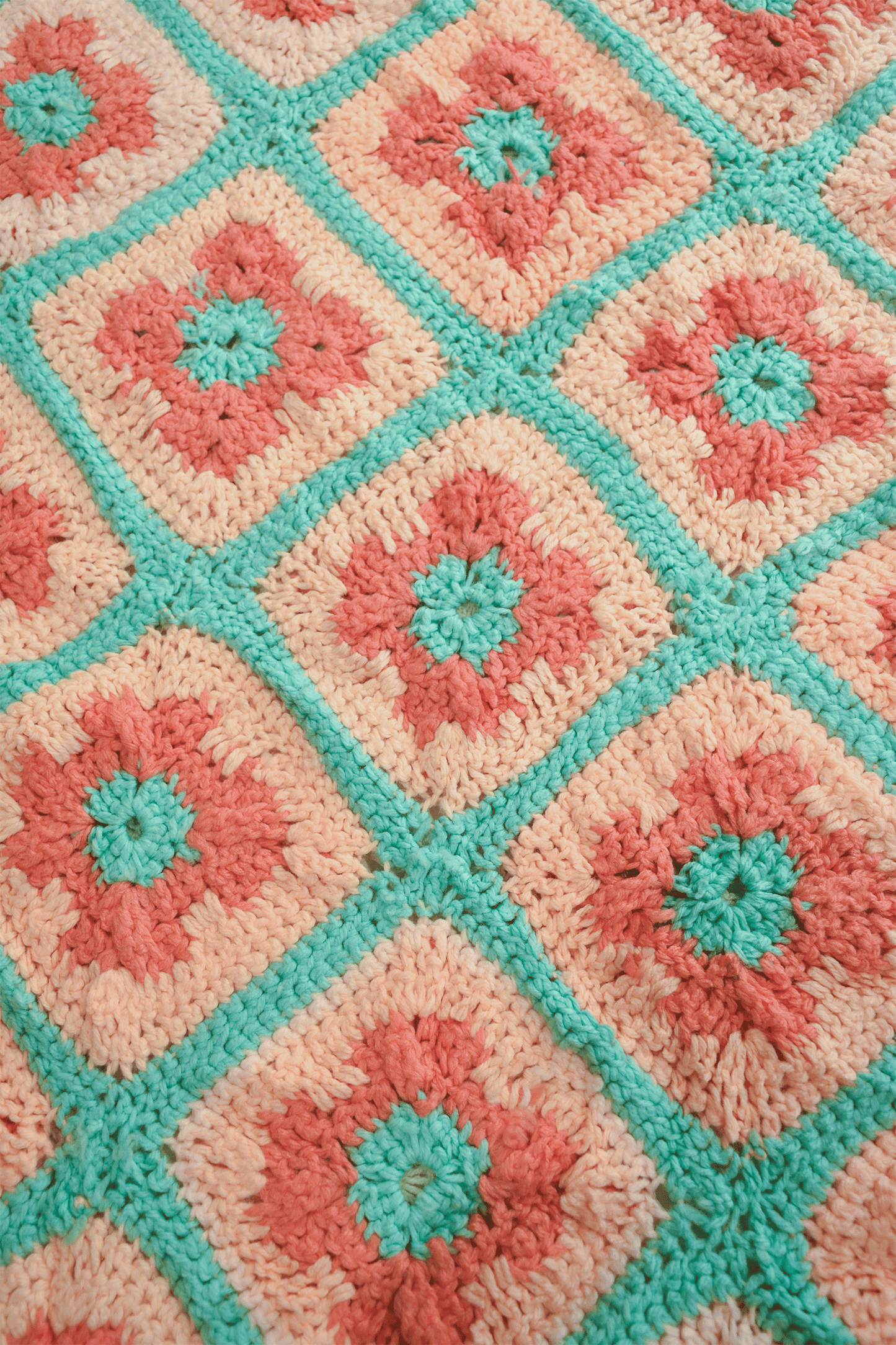 Vintage Crochet Rug No.7