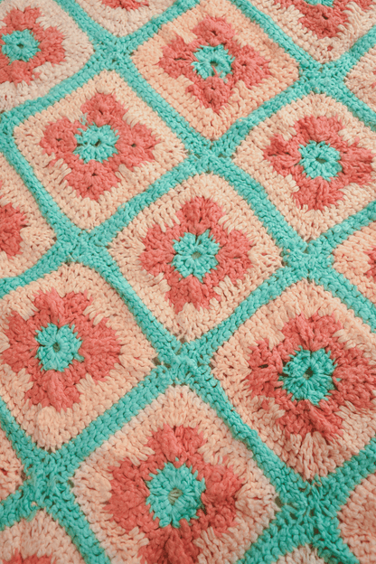 Vintage Crochet Rug No.7