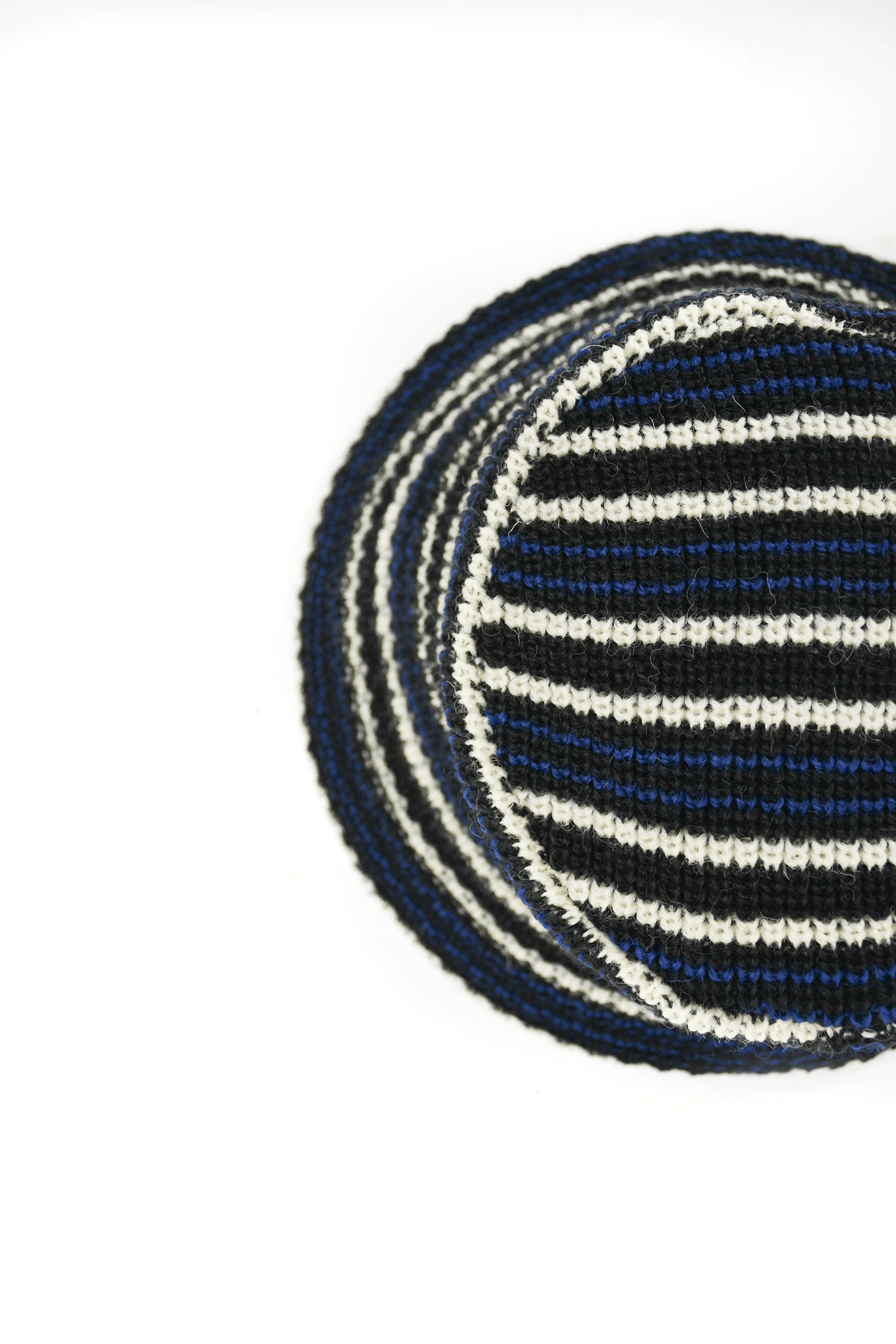 Rib Multi Border Straight Bucket Hat