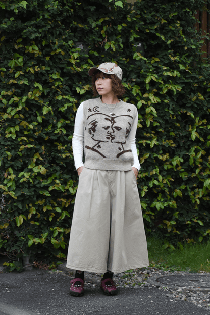 Vintage Tuck Mid-Length Pants