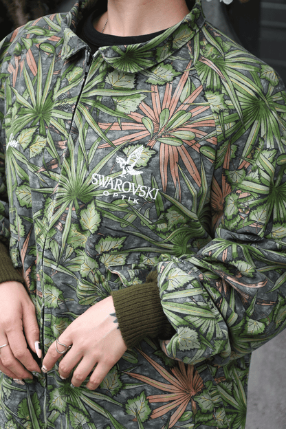 Vintage"Swarovski"Real tree camo blouson