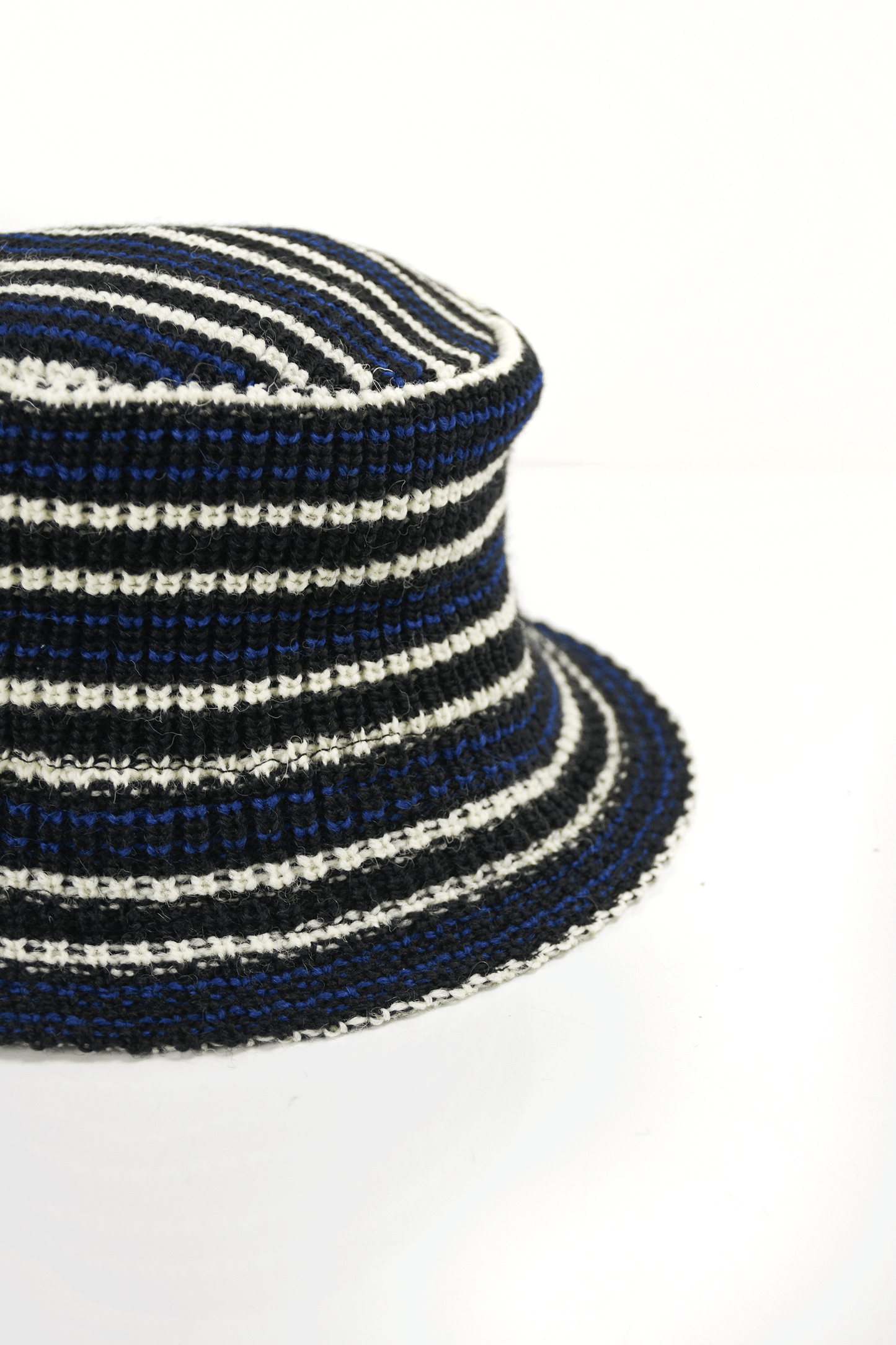 Rib Multi Border Straight Bucket Hat