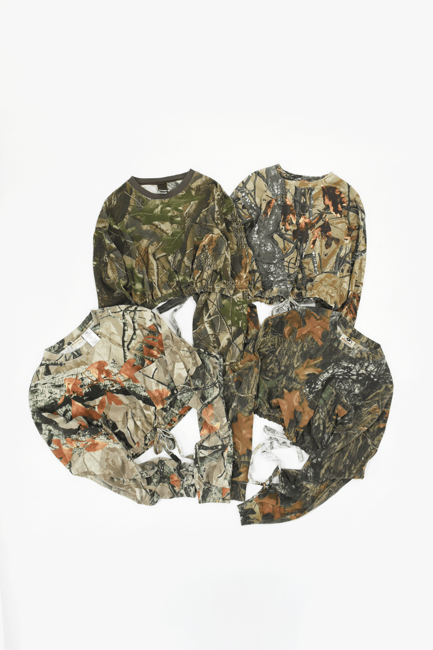 Vintage Remake Crop Top US Real Tree Long Tee”4type”