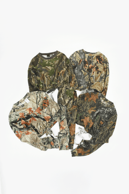 Vintage Remake Crop Top US Real Tree Long Tee”4type”