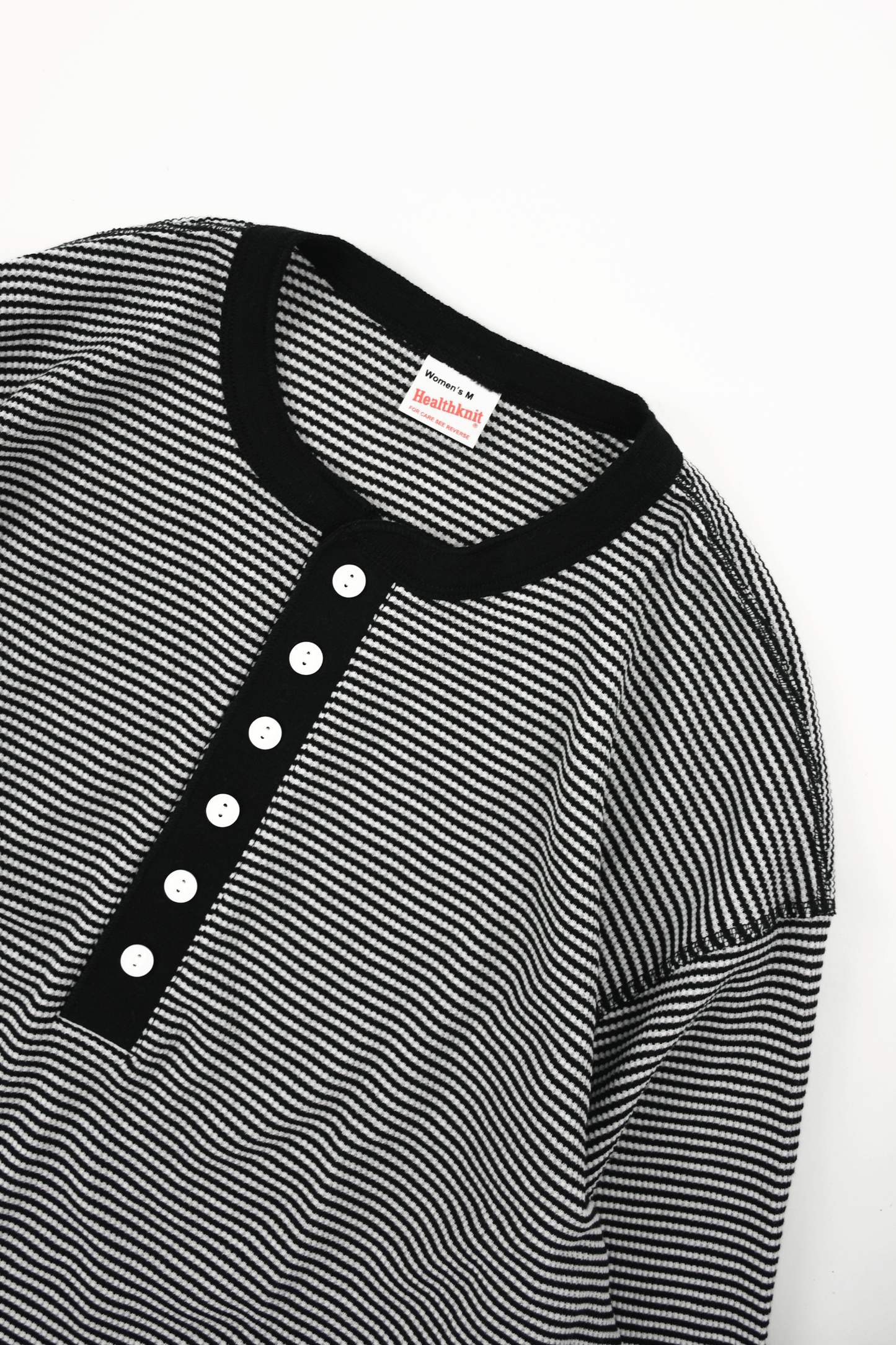 Basic Waffle Hem Round Henley