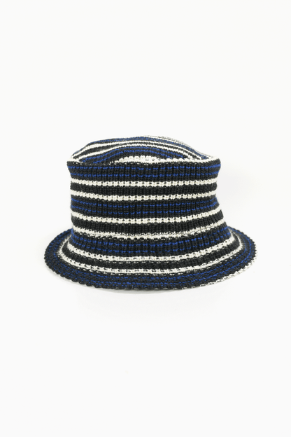 Rib Multi Border Straight Bucket Hat