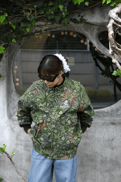 Vintage"Swarovski"Real tree camo blouson