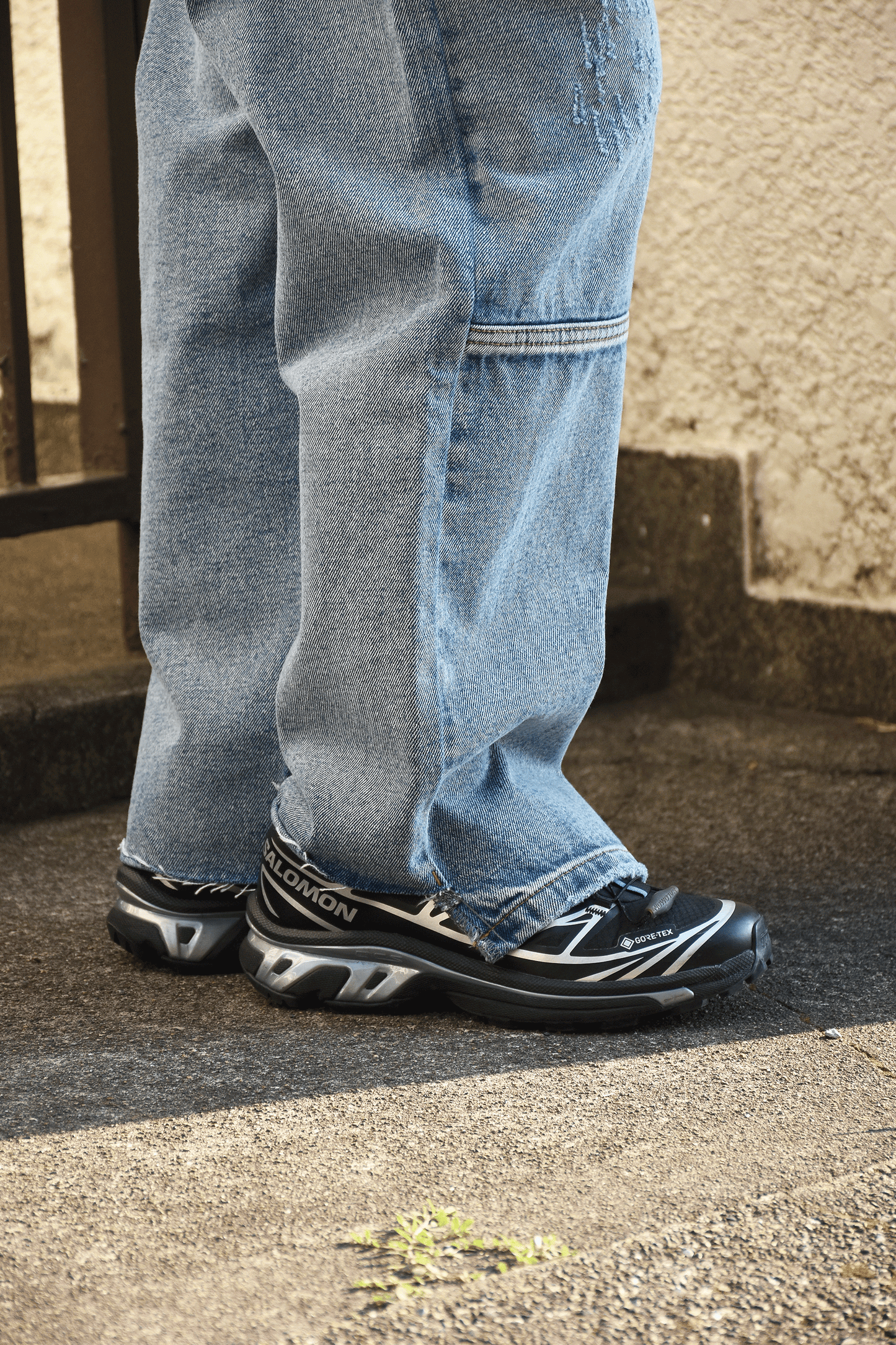 Tucked Wide Denim Pants