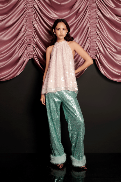 Teese Sequin Halterneck Tops