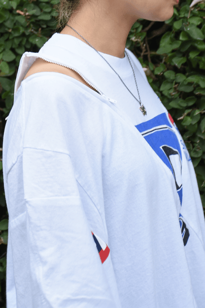 circa make cross cutback wide print top