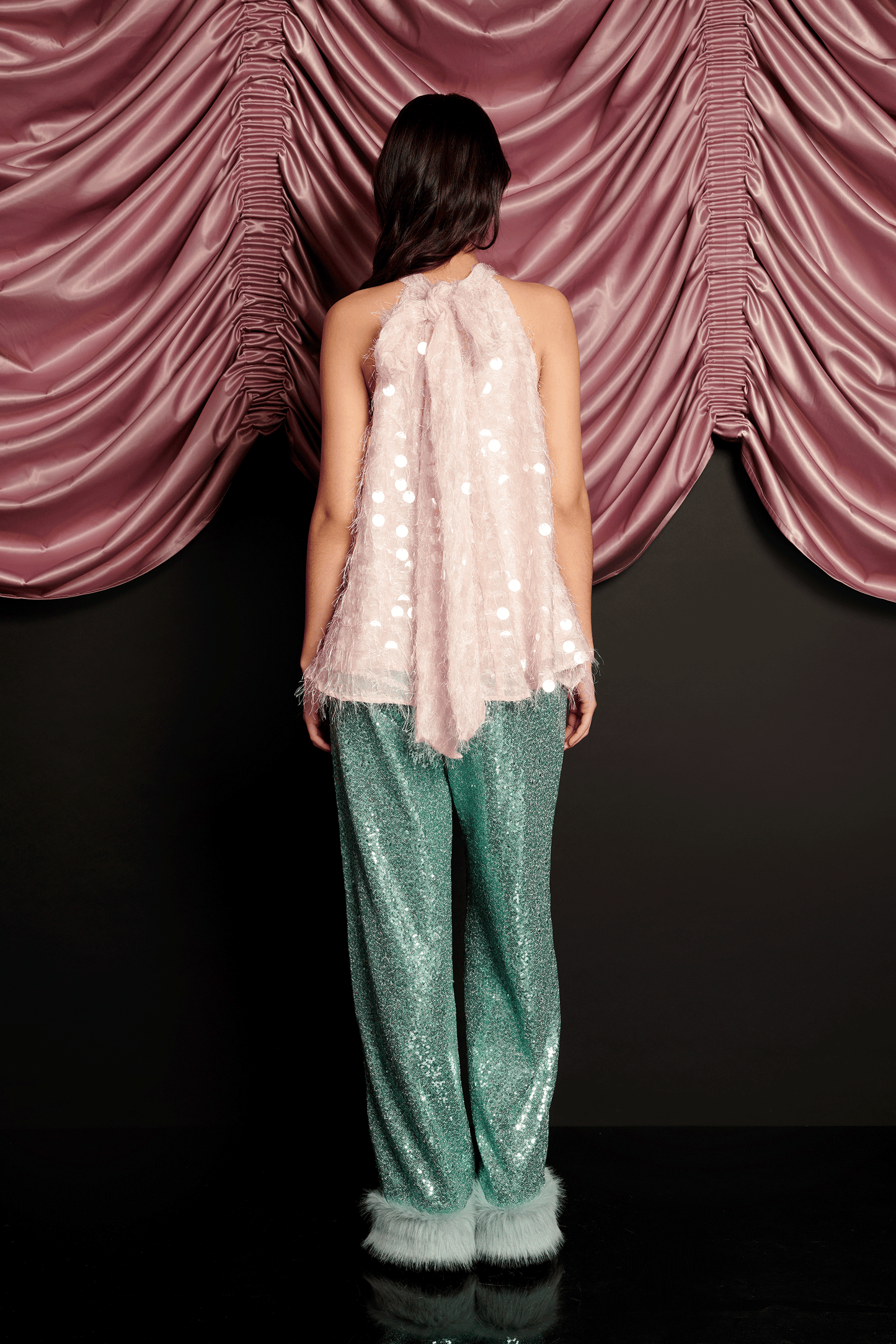 Teese Sequin Halterneck Tops