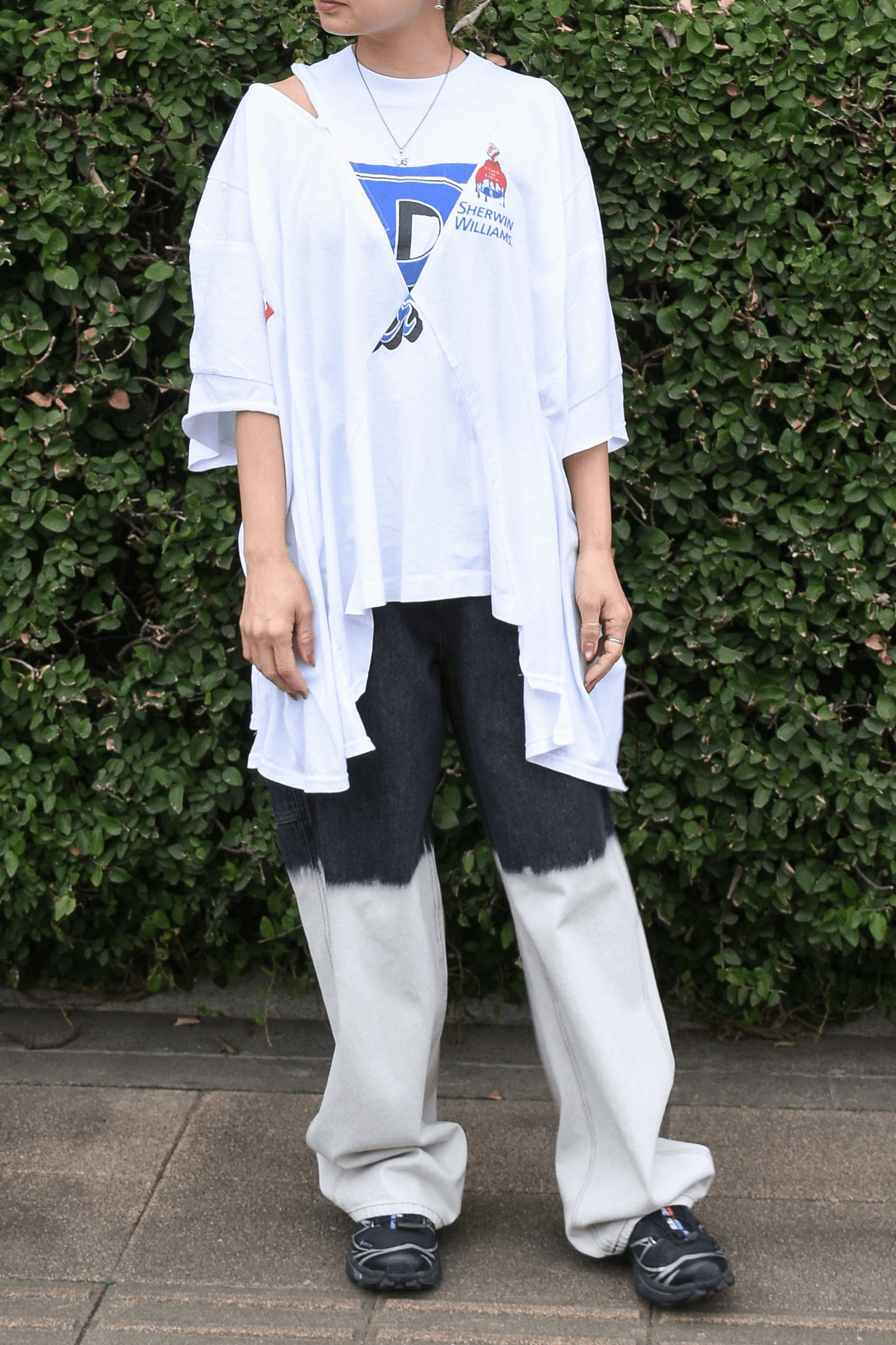 circa make cross cutback wide print top