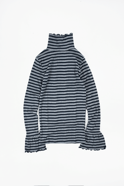 Panel Rib Turtleneck Tee