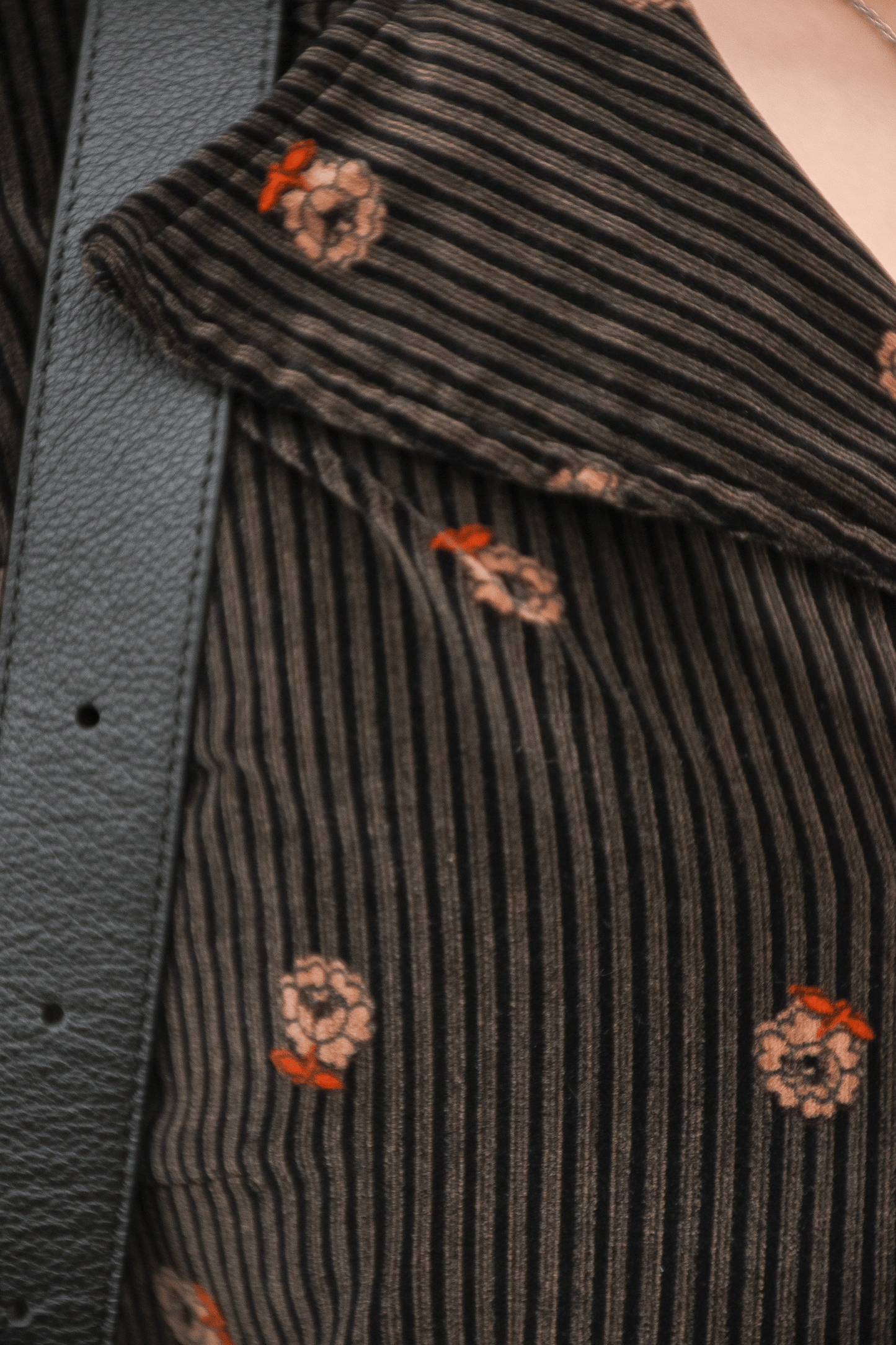 Vintage 70's Corduroy Flower One piece