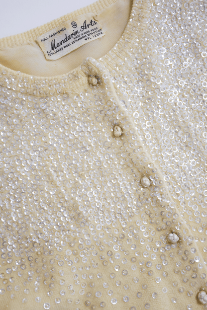 Antique beaded cardigan