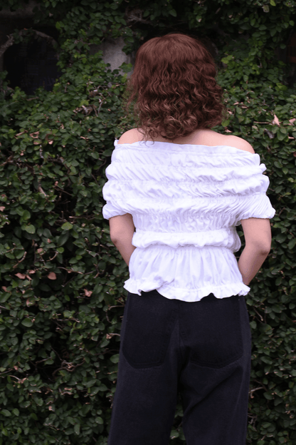 circa make shirring print top(Wt TYPE.2)