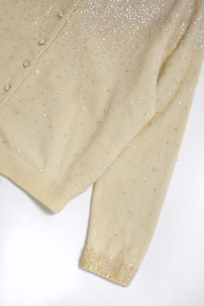 Antique beaded cardigan
