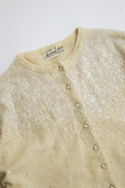 Antique beaded cardigan