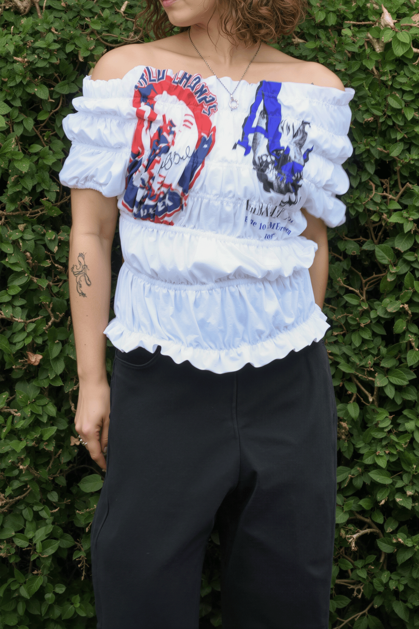 circa make shirring print top(Wt TYPE.2)