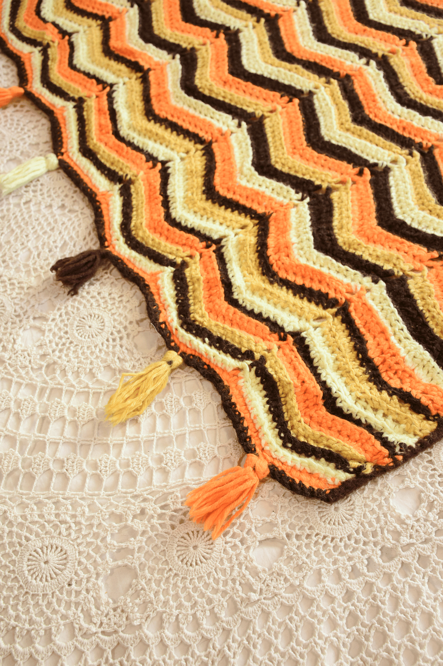 Vintage Crochet Rug No.8