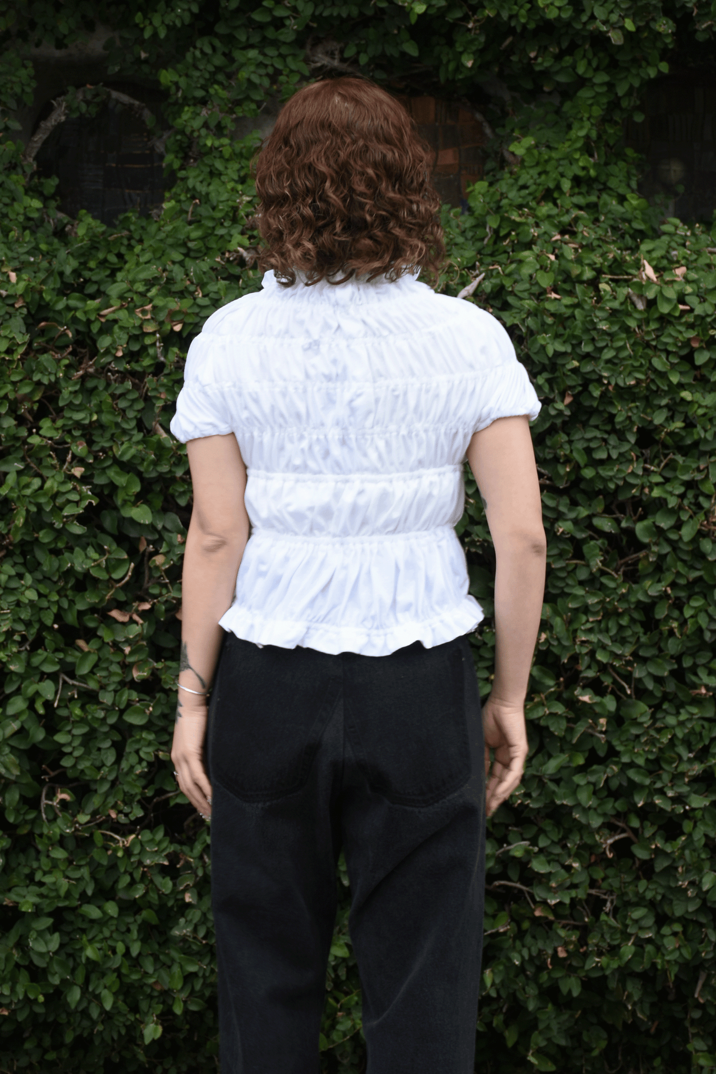 circa make shirring print top(Wt TYPE.2)