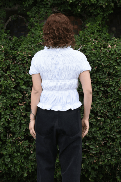 circa make shirring print top(Wt TYPE.2)