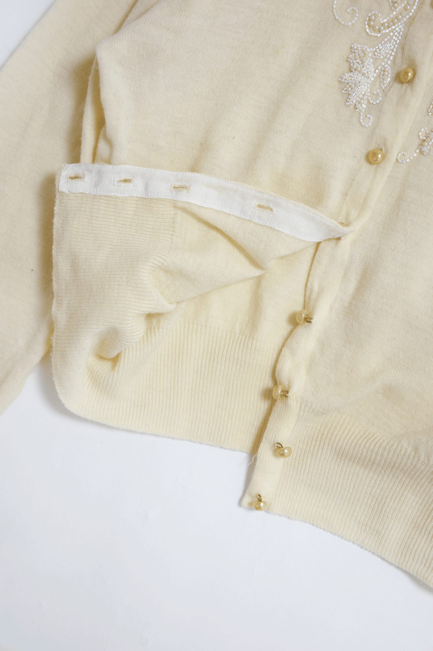 Antique beaded cardigan