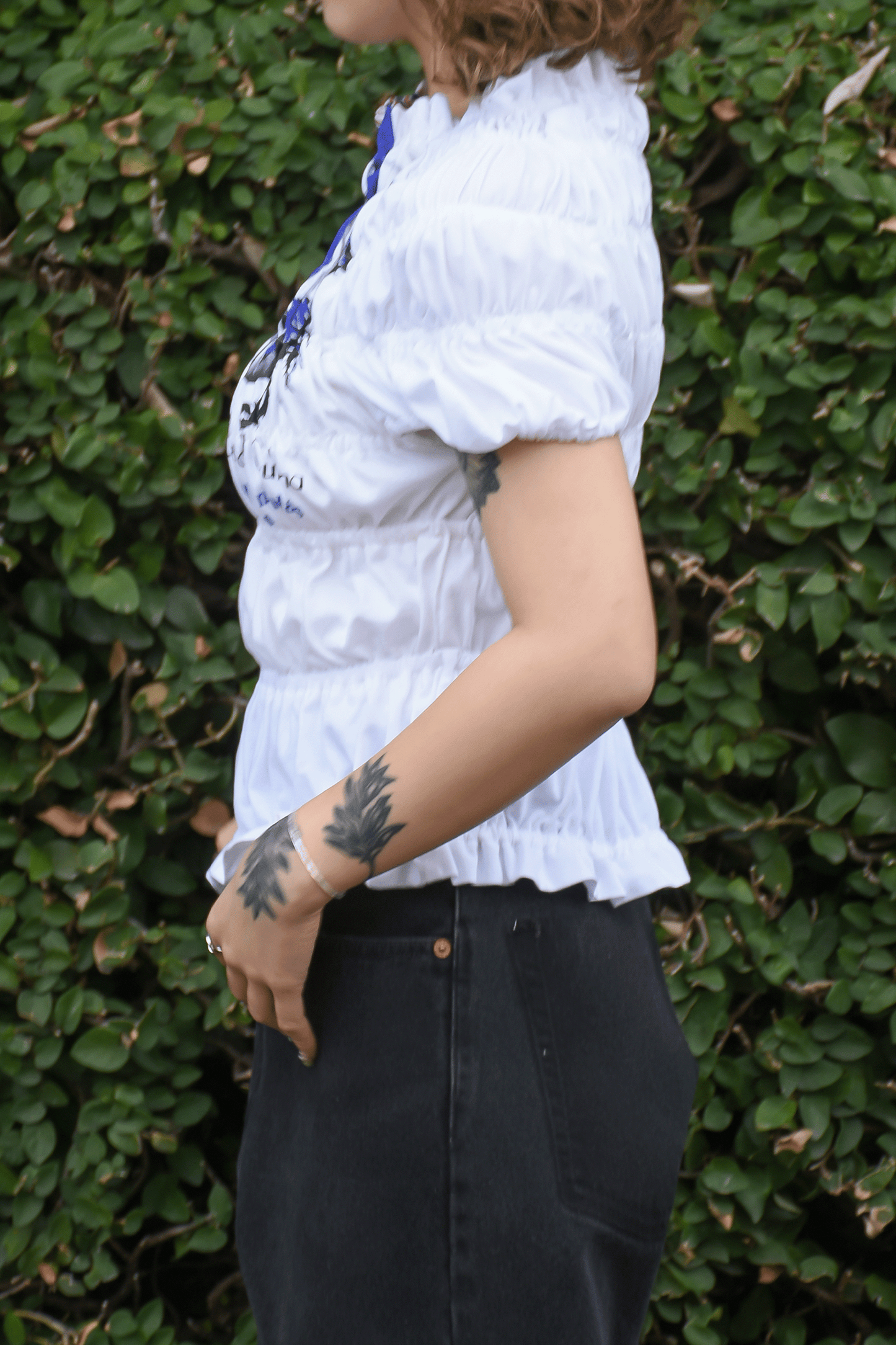 circa make shirring print top(Wt TYPE.2)