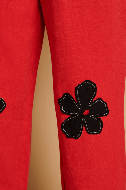 Camelia Applique Trousers