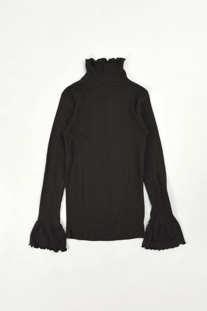 Panel Rib Turtleneck Tee