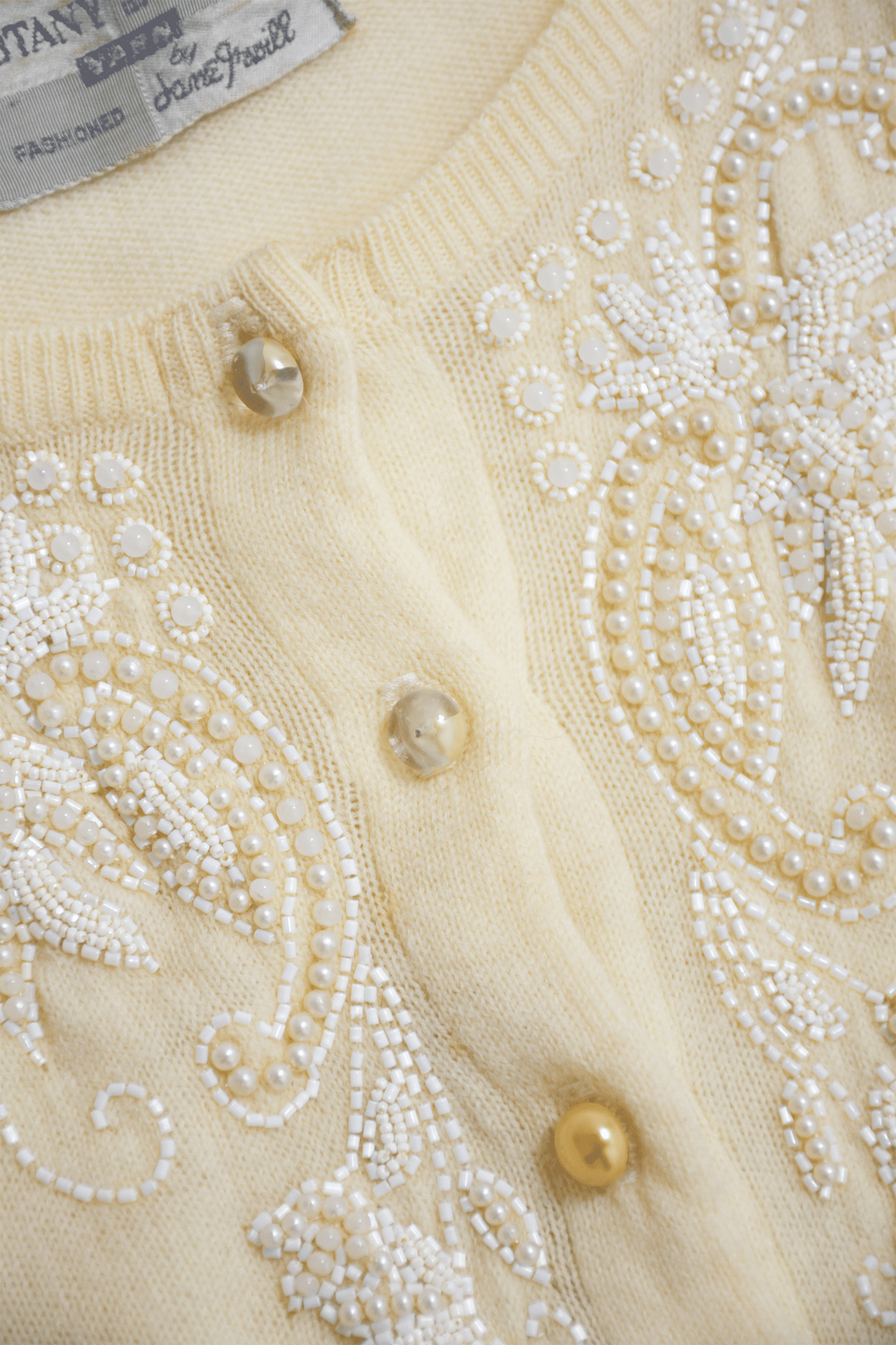 Antique beaded cardigan