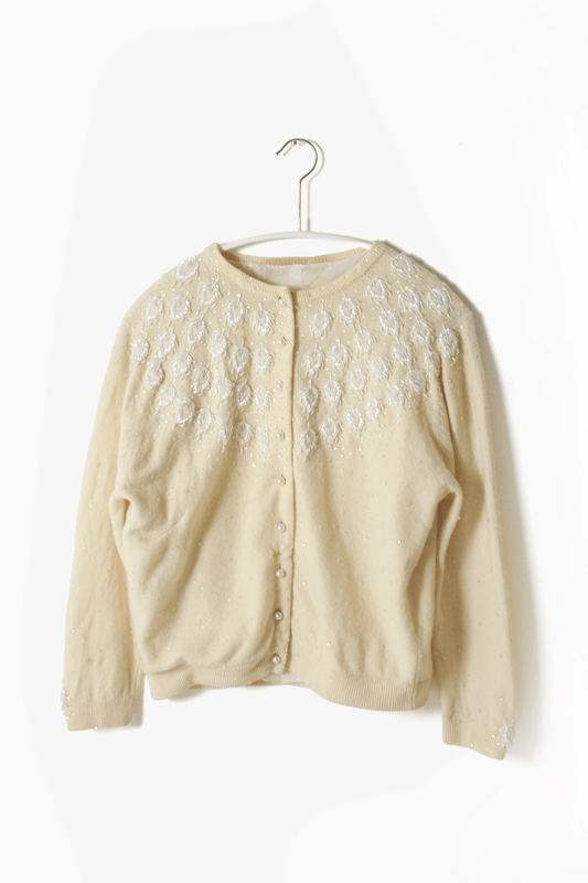 Antique beaded cardigan