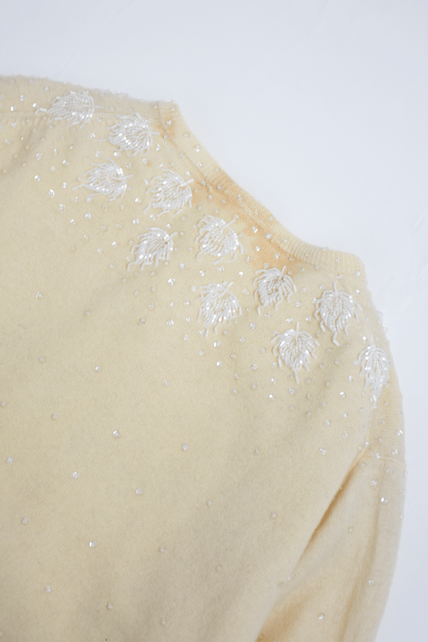 Antique beaded cardigan