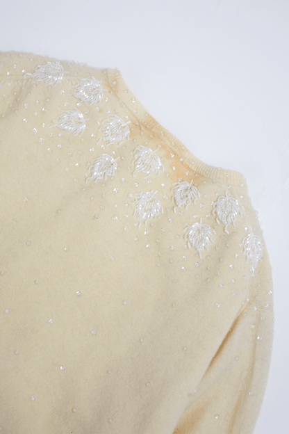 Antique beaded cardigan