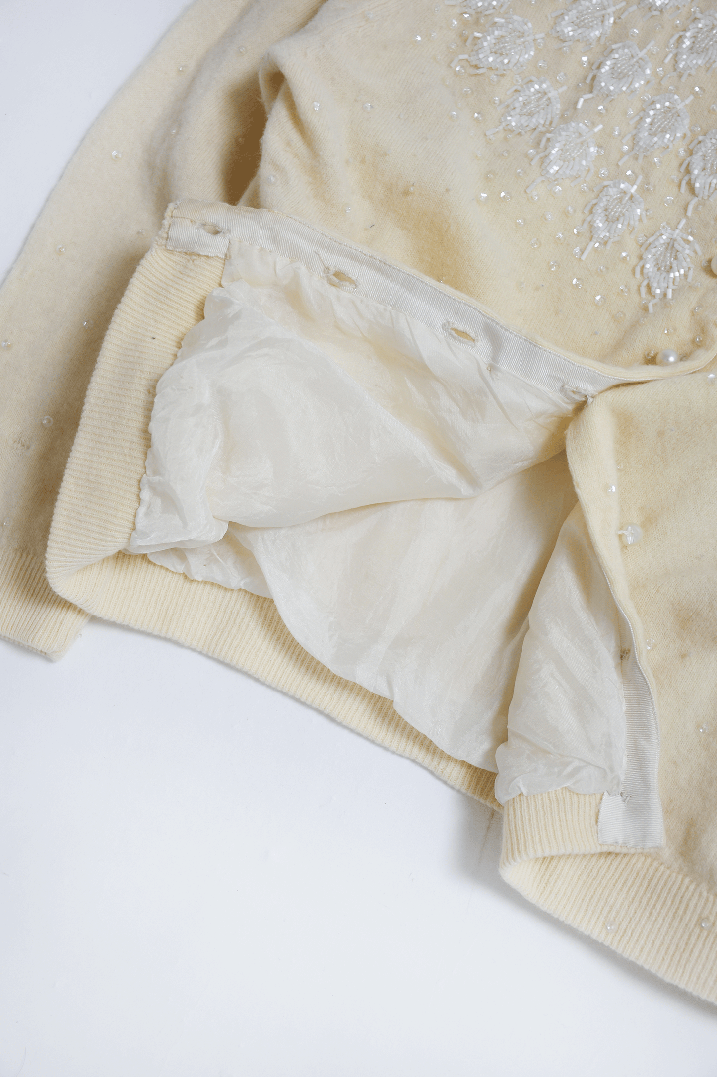 Antique beaded cardigan