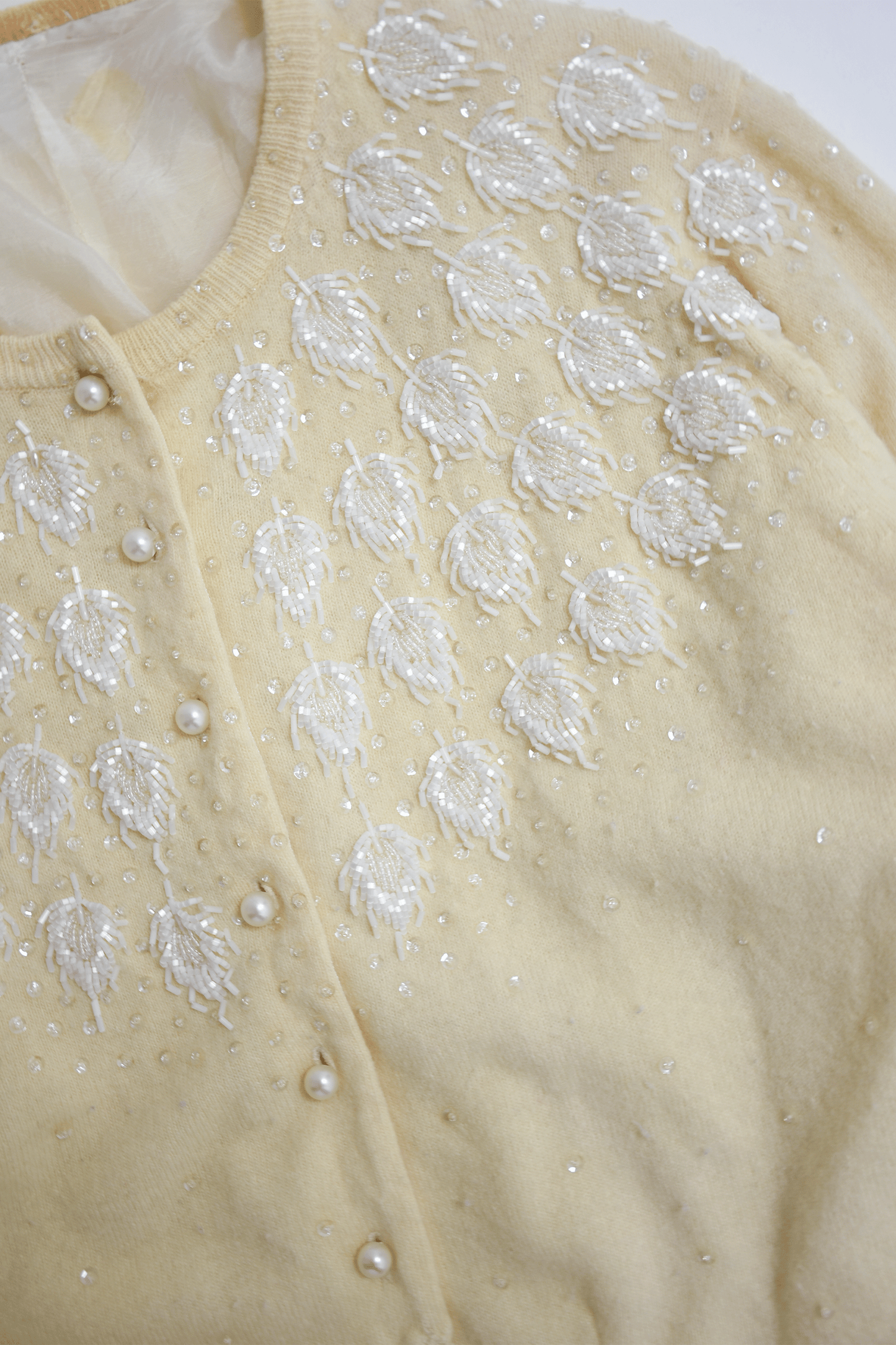 Antique beaded cardigan