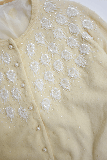 Antique beaded cardigan