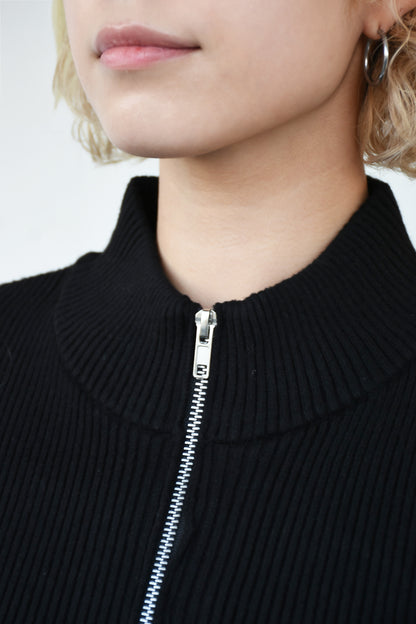 Double Zip Rib Knit