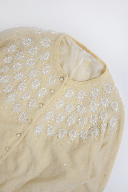 Antique beaded cardigan