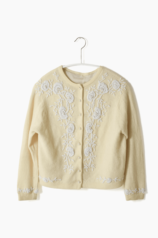 Antique beaded cardigan