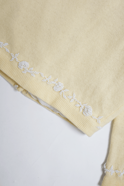 Antique beaded cardigan