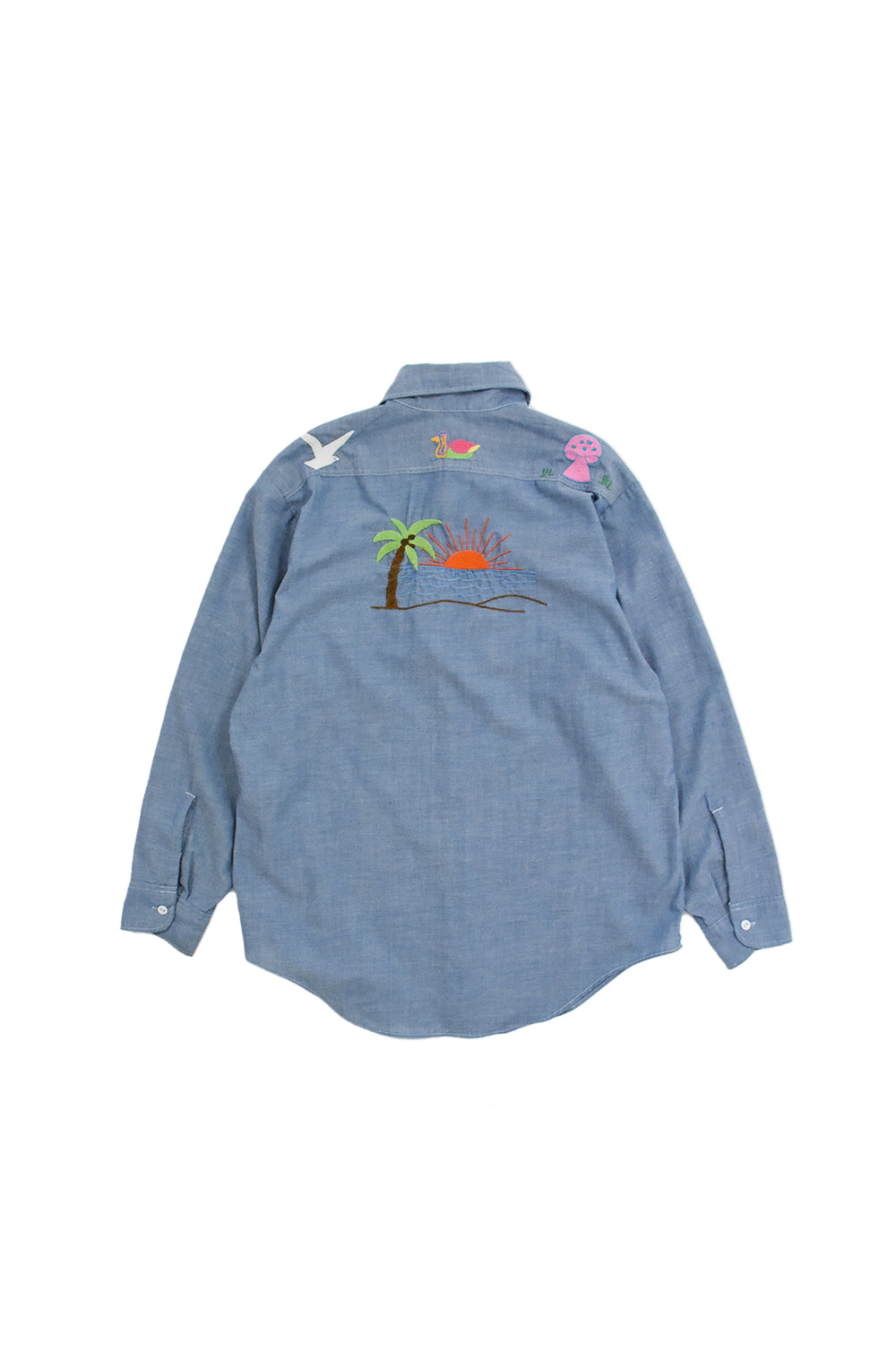 Vintage Creature Embroidery Shirt