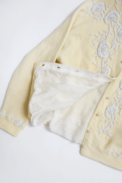 Antique beaded cardigan